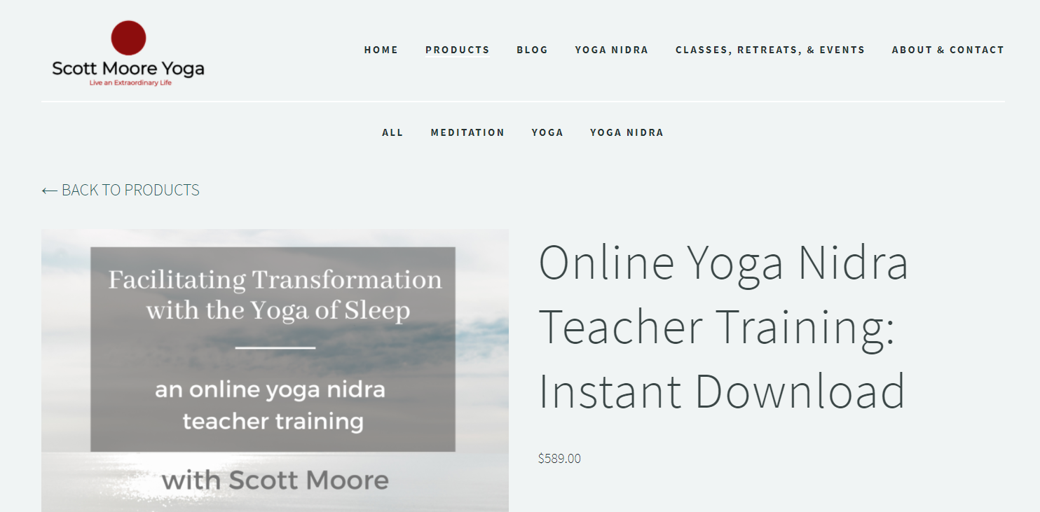Scott Moore Yoga Teacher Training