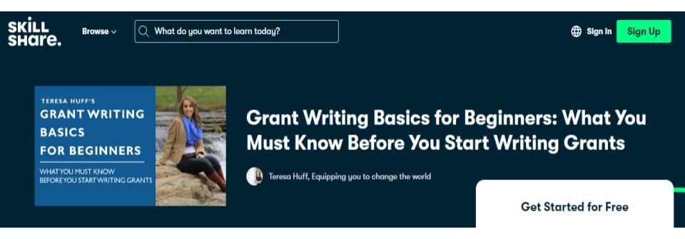 Grant Writing Basics for Beginners Certification