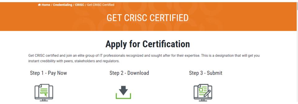 Get CRISC Certified