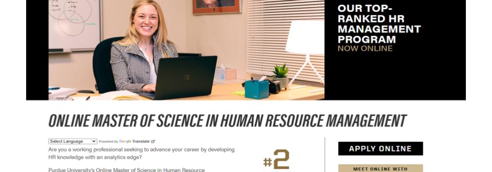 Online Master of Science in Human Resource Management