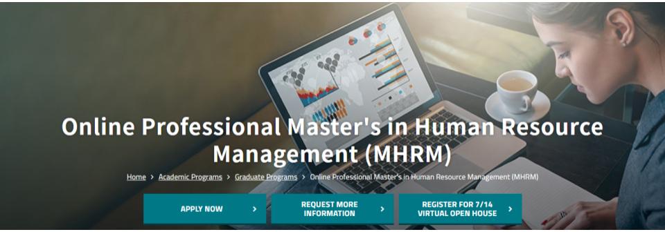 Online Professional Masters in Human Resource Management