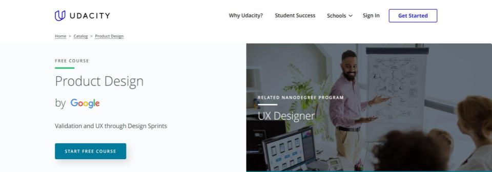 Product Design by Udacity