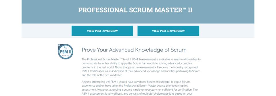 Professional Scrum Master - II