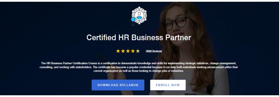 Certified HR Business Partner Course by HR University