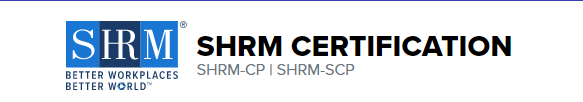 SHRM Senior Certified Professional (SHRM-SCP). 